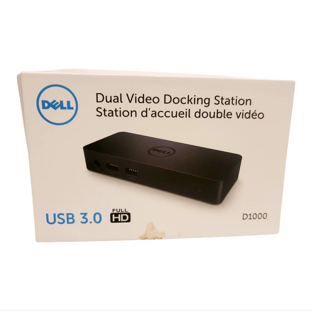 Dell USB 3.0 Full HD Dual Video Docking Station Universal Dock D1000-EUC